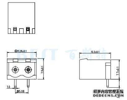 接线端子F855-508-GN 90°